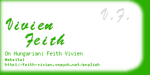 vivien feith business card